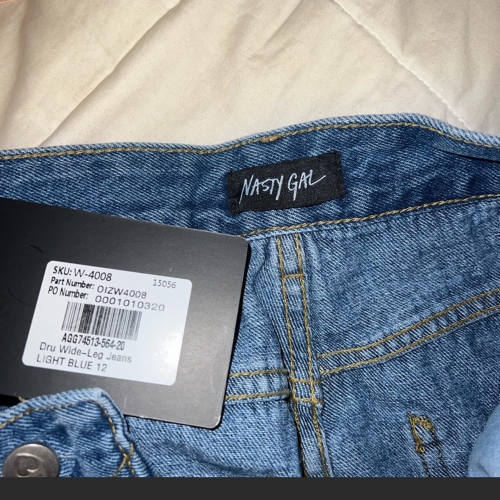 Nasty Gal Denim Dru Wide-Leg Jeans - Picture 2 of 4